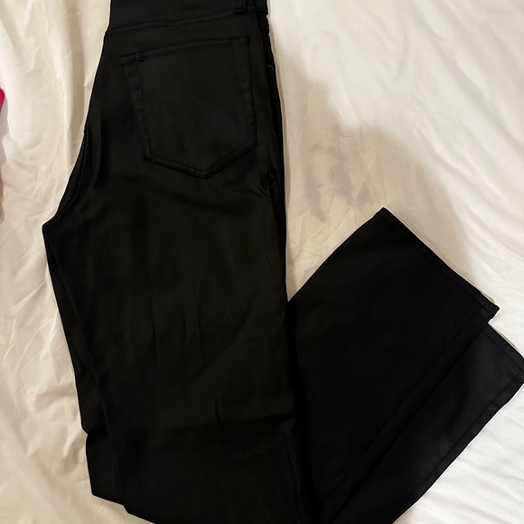 Abercrombie Faux Leather Jeans with Slits - Picture 2 of 4